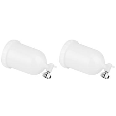 Imagem de Pote de Plástico para Pistola de Pulverização, 2 Peças, 400ml, Com Grande Capacidade, Conector de Alimentação Com Rosca de Aço Inoxidável, Pote de Pintura de Substituição para