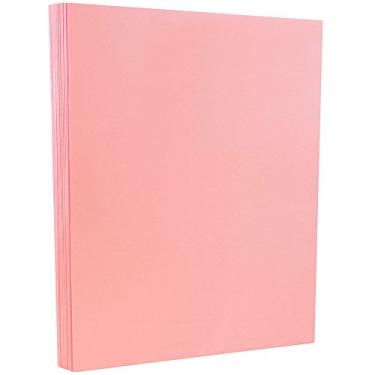 Imagem de Cartolina JAM Paper Vellum Bristol – 68 lb – 50/pacote, rosa, 8.5" x 11"