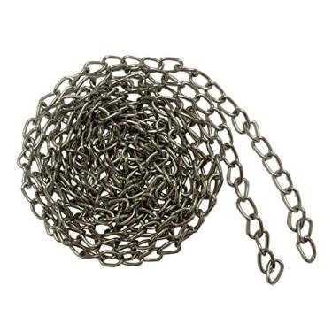 Imagem de lifstar #200 X 10 Pés Hobby And Craft Twist Chain, 0,07" De Diâmetro, Twist Link Chain Com Capacidade De Carga De 12 Libras, Corrente Pendurada Para Alimentadores De Pássaros, Vasos, Lanternas, Sinos