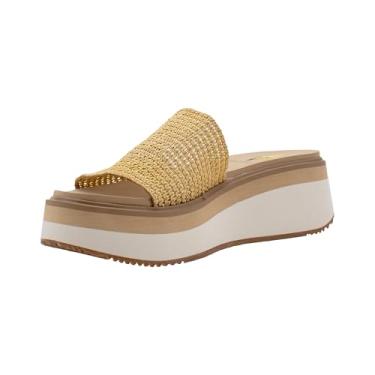 Imagem de VOLATILE Sandália rasteira feminina Portobello, Raffia natural, 41