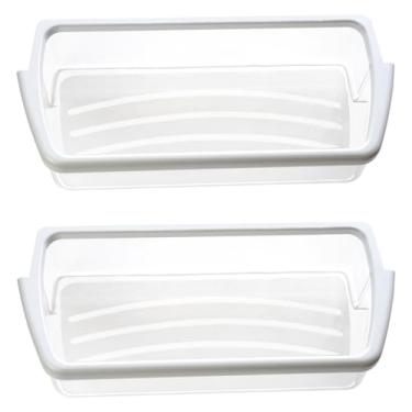 Imagem de 2 pacotes de caixa de prateleira de porta de geladeira compatível com Whirlpool WRS322FDAB05 WRS322FDAM00 WRS322FDAM03 WRS322FDAM04 WRS322FNAM00 WRS322FNAM01 WRS322FNAW00 WRS325FDAB06 WRS322FNAM01