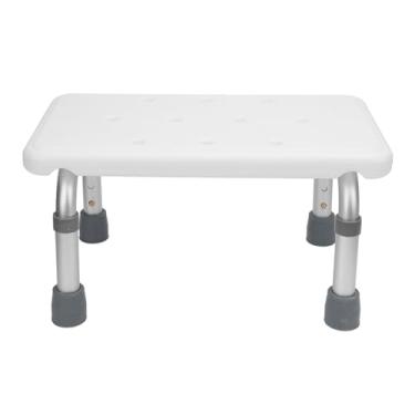 Imagem de Cadeira de Chuveiro, Banco de Chuveiro Leve de Liga de Alumínio Antiderrapante Com Furos de Drenagem Banco de Banho Resistente para Chuveiro Interno Assento de Chuveiro Portátil