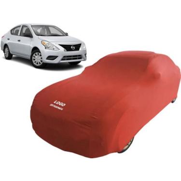 Imagem de Capa Automotiva Para Nissan Versa Tecido Helanca Lycra - Mz, Vermelha