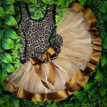 Imagem de Conjunto Body e Saia de Tule Fantasia de Festa Carnaval Halloween Anim