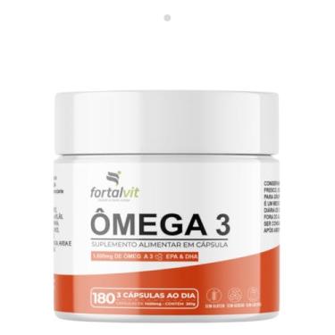 Imagem de Ômega 3 Fortalvit - 180 Cápsulas, EPA 540mg & DHA 360mg, Longa Duração: 60 Dias de Uso