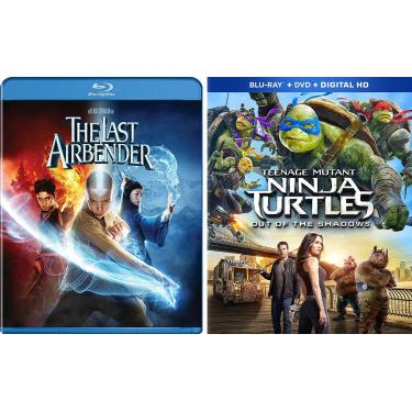 Imagem de Teenage Mutant Ninja Turtles: Out Of The Shadows + The Last Airbender Blu Ray Anime Hero Bundle Movie Pack Double Feature