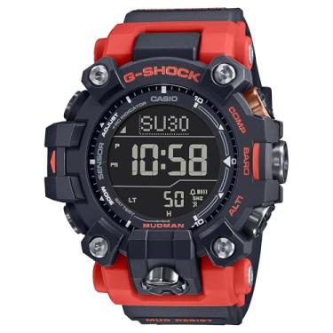 Imagem de Casio GW9500-1A4 Relógio masculino Tough Solar Master of G Red Mudman G Shock, Vermelho, Compacto