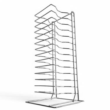 Imagem de Metalform, Suporte Organizador Forma Pizza 25 35 42cm Rack 14 Telas
