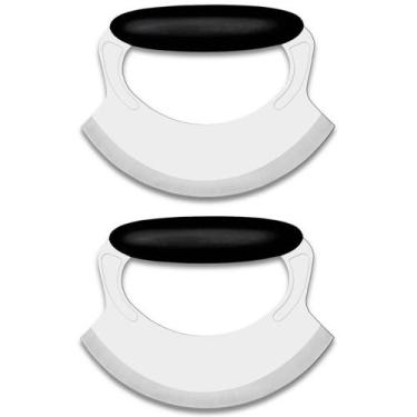 Imagem de Kit 2 Cortadores de Pizza Aço Inox Brinox Precision Plus 16,5cm Preto 