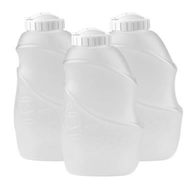 Imagem de 3 Garrafa De Água Jarra Suco Geladeira Tampa Higiênica 2 Litros Grande (Branco)
