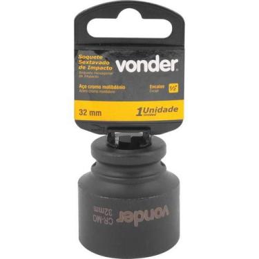 Imagem de Soquete Sextavado de Impacto Encaixe 1/2" 32mm Vonder