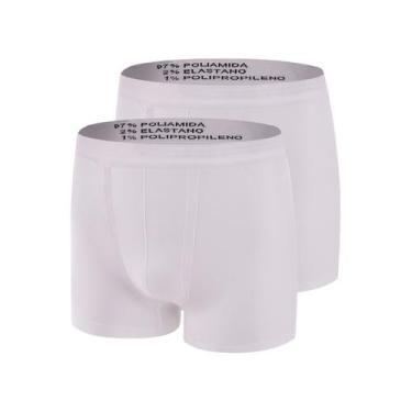 Imagem de Kit com 2 Cuecas Boxer Trifil 4620, Branco, EG