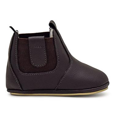 Imagem de Bota Botinha Bebe Couro Marrom Primeiros Passos Confort