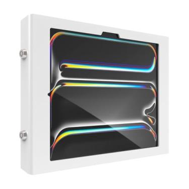 Imagem de Compulocks Suporte de parede para iPad Pro M4 33.0 cm (2024) Apex Secured Enclosure para tablets seguros, suporte de exibição durável, ideal para varejo, quiosques, casa e escritório - Branco