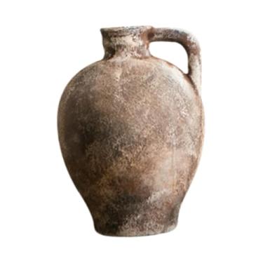 Imagem de Ｂｅｓｇａ Cerâmica Vaso de Flor Flor Decor de casa Decoração de vaso decorativo vintage para o armário de TV da fazenda da estante de livros, Style a