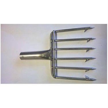Imagem de Fisga inox 06 farpas 15x13cm - LAZO