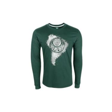 Imagem de Camiseta surf center palmeiras ml américa latina masculina, GG, Verde