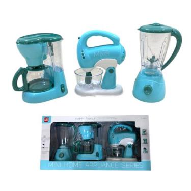 Imagem de Kit Cozinha Mini Eletrodomésticos Brinquedo Infantil Gourmet - Bruartt