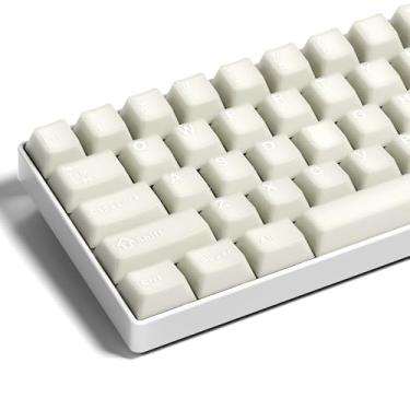 Imagem de GMKWTL XVX Teclas de jade branco, conjunto de teclas PBT Double Shot com perfil cereja, teclado translúcido de 121 teclas, compatibilidade com teclado mecânico ANSI Layout MX Switches