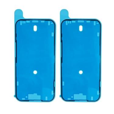 Imagem de MEEFIX Adesivo impermeável para iPhone 15 - Fita adesiva para moldura de tela frontal - Substituição de vedação antipoeira (pacote com 2)