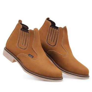 Imagem de Botina Masculina em Couro Para Trabalhar Usar Casualmente - GMM SHOES,