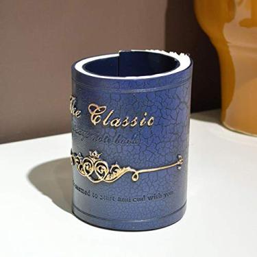Imagem de Porta-lápis em formato de livro estilo retrô, personalidade, decoração de escritório e casa, pote de resina para caneta, organizador criativo de pincéis de maquiagem com tapete antiderrapante, melhor