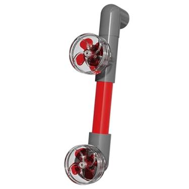 Imagem de Generic Ventilador de saída de água de aquário com acessórios para tubos, acessórios de saída, multifuncional para tanques de peixes, Ventilador Vermelho,