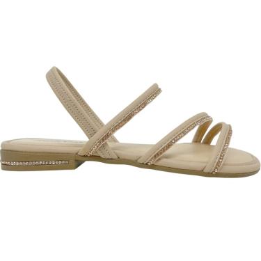 Imagem de Sandália Infantil Menina Casual Dia a Dia Rasteira com Brilho Pink Cats V4471