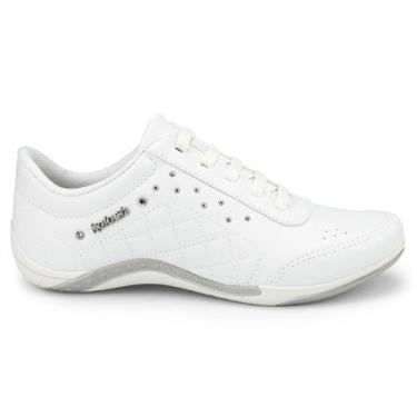 Imagem de Tênis Kolosh C1296 Elástico Calce Fácil Sapatênis Conforto, Branco, 38