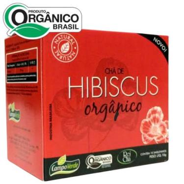 Imagem de Chá Hibiscus 10 sachês orgânico Natural Campo Verde