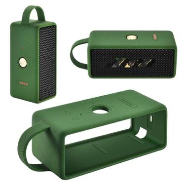 Imagem de Capa de silicone compatível com alto-falante Bluetooth portátil Marshall EMBERTON III, capa protetora de silicone à prova d'água para Marshall EMBERTON III Acessórios de alto-falante Bluetooth (verde)