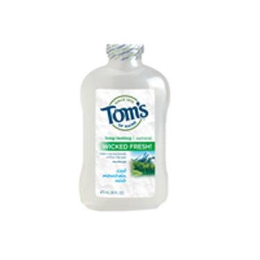 Imagem de Enxaguatório bucal fresco perverso de longa duração Cool Mountain Mint 16 oz por Tom's Of Maine