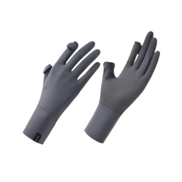 Imagem de UGPLM Luvas de proteção solar para mulheres luvas de na tela sensível ao toque respirável luvas de condução para atividades ao ar livre jardinagem de, Cinza Escuro