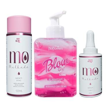 Imagem de Kit Banho Premium Sérum 7 em 1 Clareador Sabonete Íntimo e Corporal Copaíba e Hidratante Blow Girl 320ml