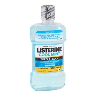 Imagem de Solução Bucal Listerine Zero Álcool Cool Mint 500ml, 1, Menta Suave, 5