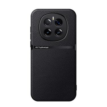 Imagem de Kepuch Capa para Honor Magic 7 - Litchi Grano Case Placa de Metal Embutida - Preto