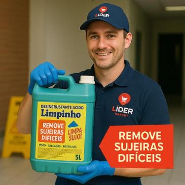 Imagem de Galão  Limpa Pisos / Pedras Linhal Limpinho 5 Litros - fix