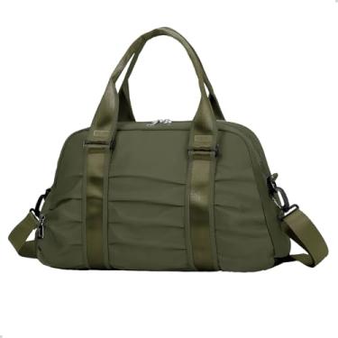 Imagem de Bolsa Mala Feminina Esportiva Treino Academia Fitness Pilates Bag Viagem Porta Tênis (VERDE MILITAR)