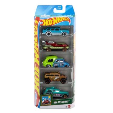 Imagem de Hot Wheels Pacote 5 Veículos HW Getaways - Mattel