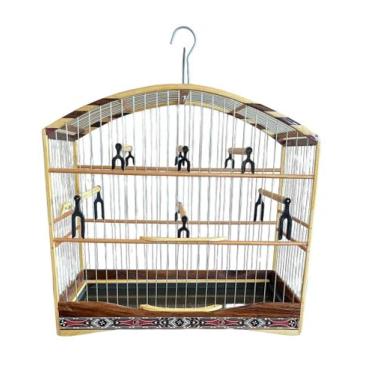 Imagem de Gaiola Imperio Para Coleiro Madeira E Arame Luxo - Império