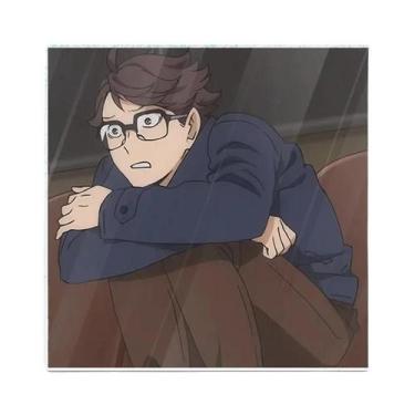 Imagem de Tapete de Copo Acrílico Haikyuu Oikawa Tooru (10cm) - Porta-Copos Redo
