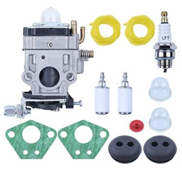 Imagem de Kit de serviço de filtro de linha de combustível para válvula de verificação de carburador Haishine para motor 2 ciclos 43 cc Southland Mini Cultivator S-CV-43 SCV43 Carb