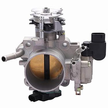 Imagem de ASTOU Corpo do acelerador compatível com Honda para Accord 4door 2.4L LX 2003-2005 para Honda para Accord 2door 2.4L LX 2003-2005 Substituição ideal do OEM 16400-RAA-A62 TB1261 Corpo do acelerador