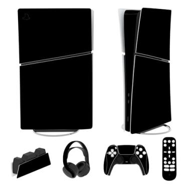 Imagem de PlayVital Conjunto completo de adesivos para ps5 Slim Console Digital Edition (o novo design menor), capa de decalque de vinil para controle ps5, fone de ouvido, estação de carregamento e controle