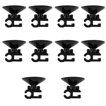 Imagem de LQ Industrial 10 peças de ventosa fixa preta 22 x 28 x 6 mm filtro de aquário tubo de oxigênio cabo de alimentação snap suprimentos para animais de estimação