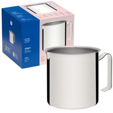 Imagem de Caneco Fervedor Allegra Aço Inox Alto Brilho 1,4l Tramontina, Prata, 1