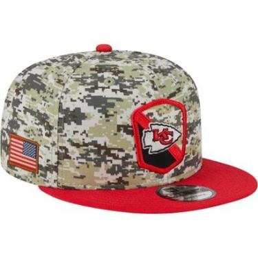 Imagem de Boné New Era Kansas City Chiefs Aba Reta Fechado 9FIFTY Salute To Service-Masculino