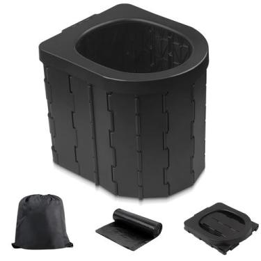 Imagem de Banheiro Portátil Zinyeme para Camping e Viagens - Capacidade 400 Libr