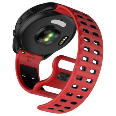 Imagem de ISABAKE Pulseira de relógio para Garmin Vivoactive 4/Forerunner 265/Forerunner 255/Venu 3/Venu 2, pulseira de silicone de liberação rápida de 22 mm