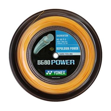 Imagem de YONEX Corda de badminton BG80 Power - carretel de 200 m, cor- laranja